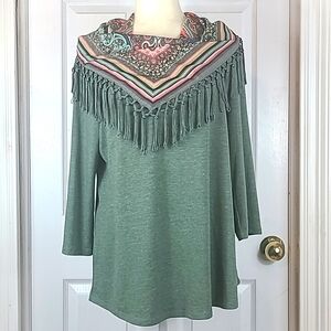 One World Blouse With Scarf